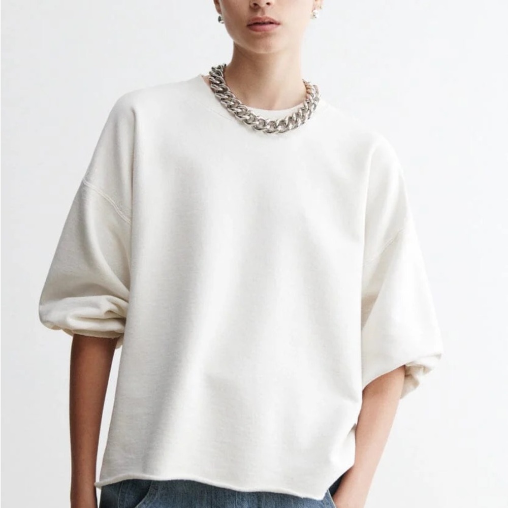 Rachel Comey Fond sweatshirt in white, XS/S